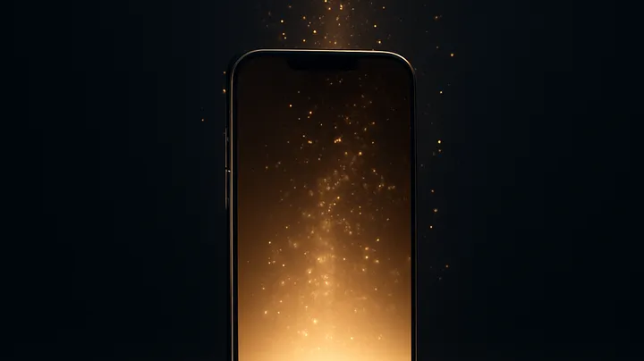 333VIP COM Modern phone with glowing screen